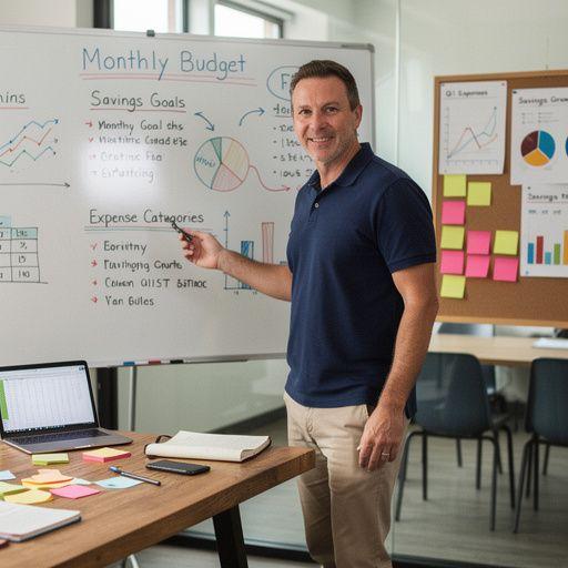 Olvasó, aki egy személyes pénzügyi könyvet tanulmányoz.